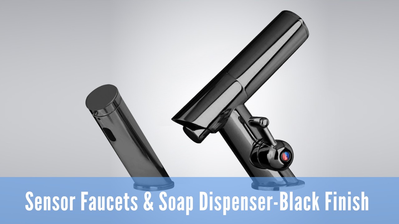 Matte Black Sensor Faucets